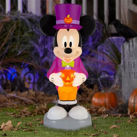 02 Inches Indoor/Outdoor: Indoor Material: Polyethylene Power Source: Electric Battery: No Battery Used TCIN: 88078108 UPC: 191245823742. . Mickey halloween blow mold